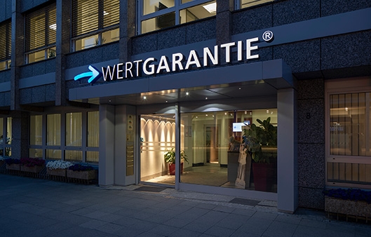 Der Eingangsbereich der WERTGARANTIE Group